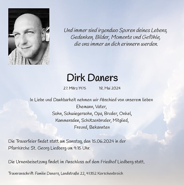 Obituary Dirk Daners