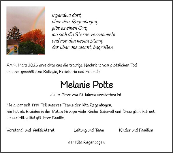 Obituary Melanie Polte