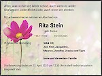 Obituary Rita Stein