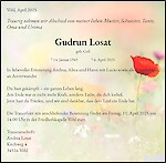 Obituary Gudrun Losat