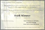 Obituary Frank Wimmer, Berg bei Neumarkt i. d. OPf.
