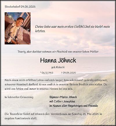 Hanna Jöhnck, Stockelsdorf