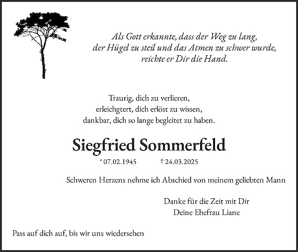 Obituary Siegfried Sommerfeld