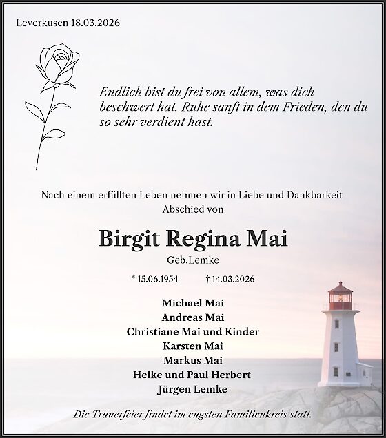 Birgit Regina Mai, Leverkusen