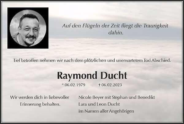 Obituary Raymond Ducht, Nassau